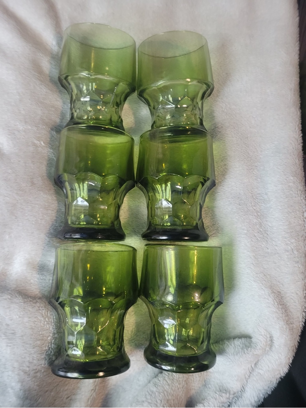 Anchor Hocking Georgian Green Tumblers